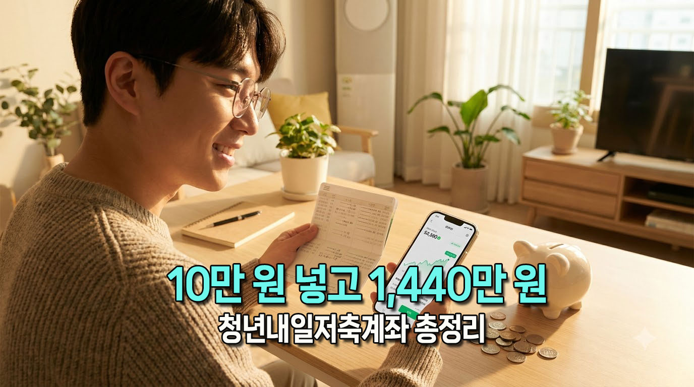 청년내일저축계좌 신청자격 조건 및 만기 1440만원 수령 실전 가이드