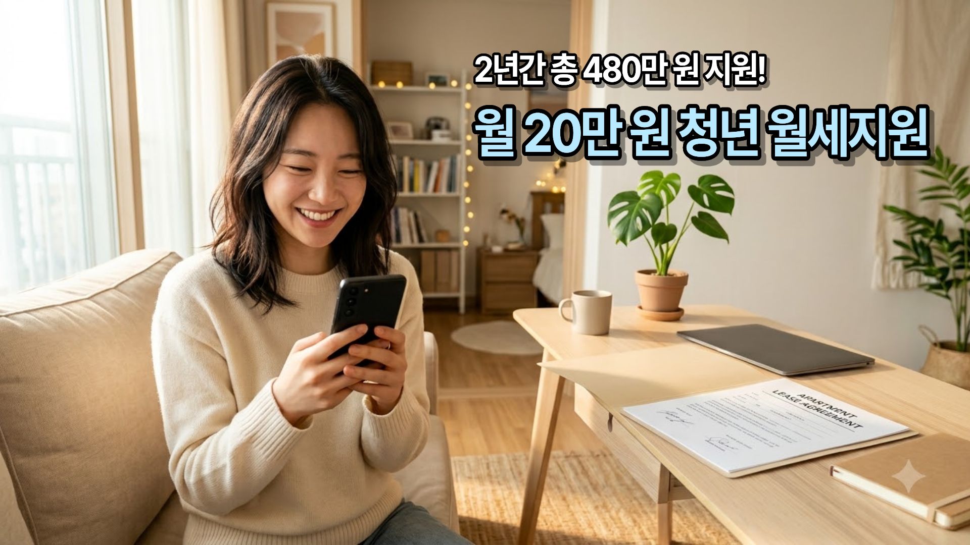 최대 24개월 월 20만 원 청년 월세 특별지원 자격 조건 및 온라인 신청 매뉴얼 썸네일