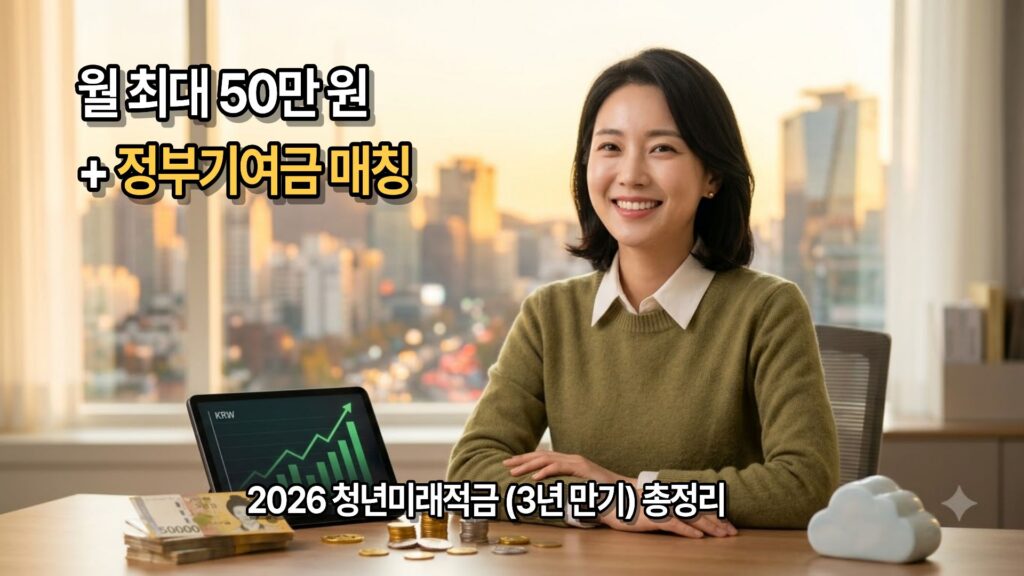 2026년 청년미래적금 가입 자격, 정부기여금 매칭 및 만기 실수령액 비교