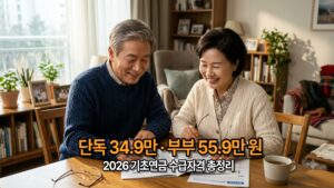 2026년 기초연금 수급자격 및 지급액 총정리
