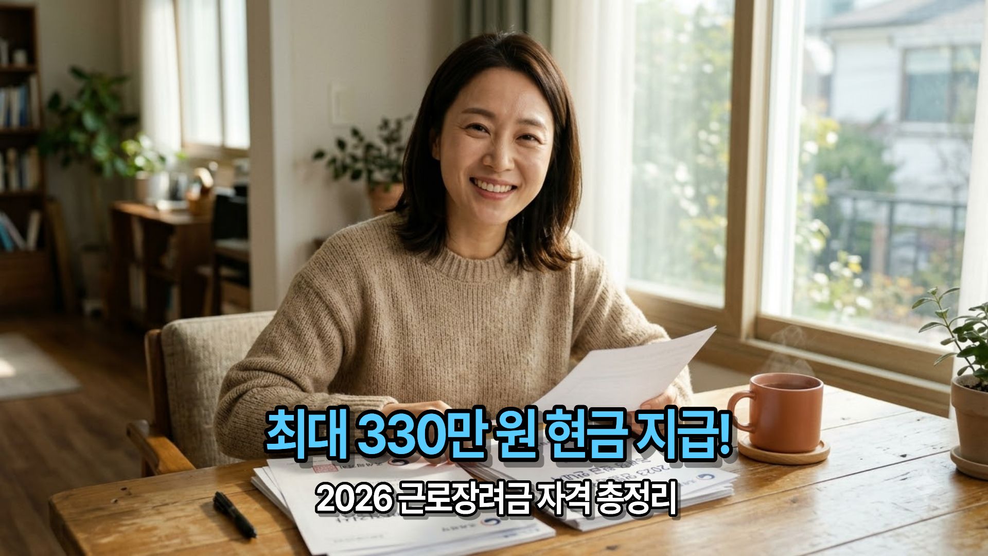 2026년 근로장려금 자격조건 및 가구별 최대 지급액 총정리