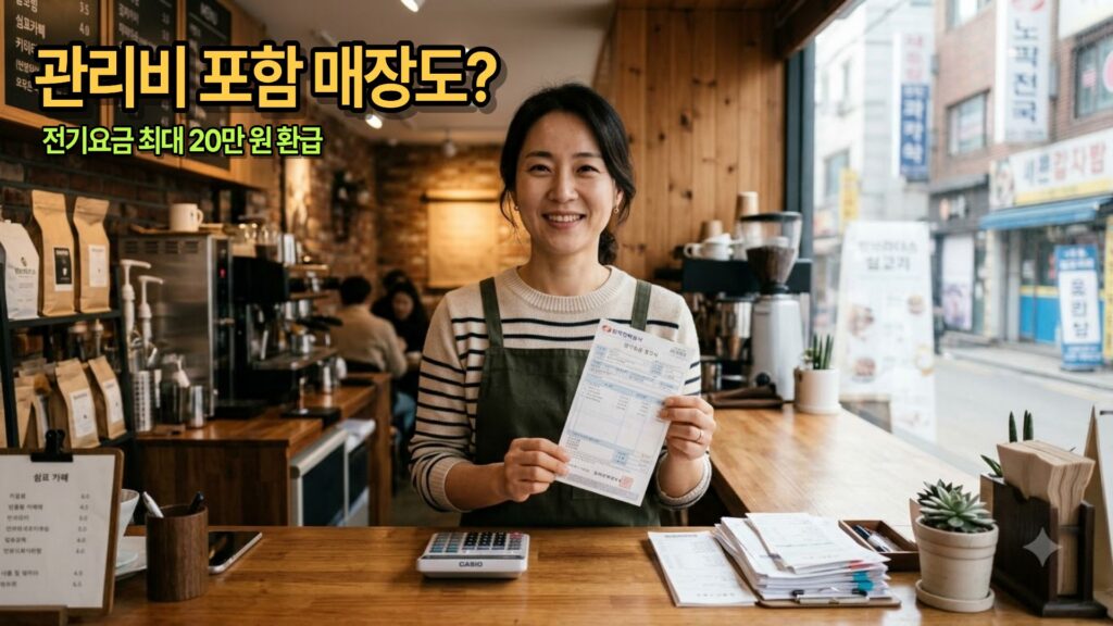 영세 소상공인 전기요금 특별지원 20만 원 감면 및 비계약 사용자 관리비 고지서 환급 신청 가이드