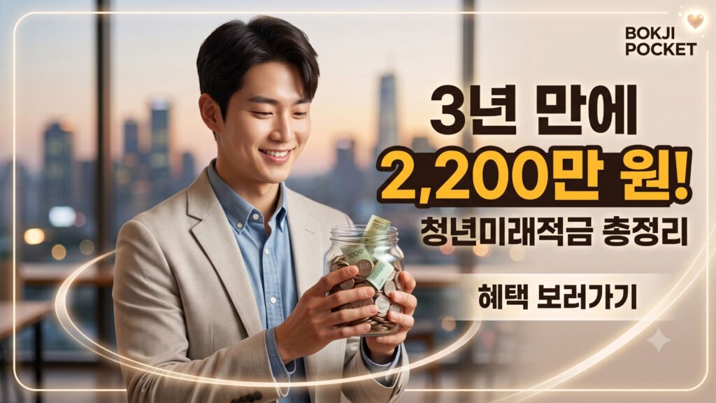 3년 만기 청년미래적금 2200만 원 목돈 마련 및 청년도약계좌 비교 안내 썸네일